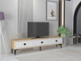 Hanah Home Yuka 180 Soporte para TV Roble Zafiro y Blanco